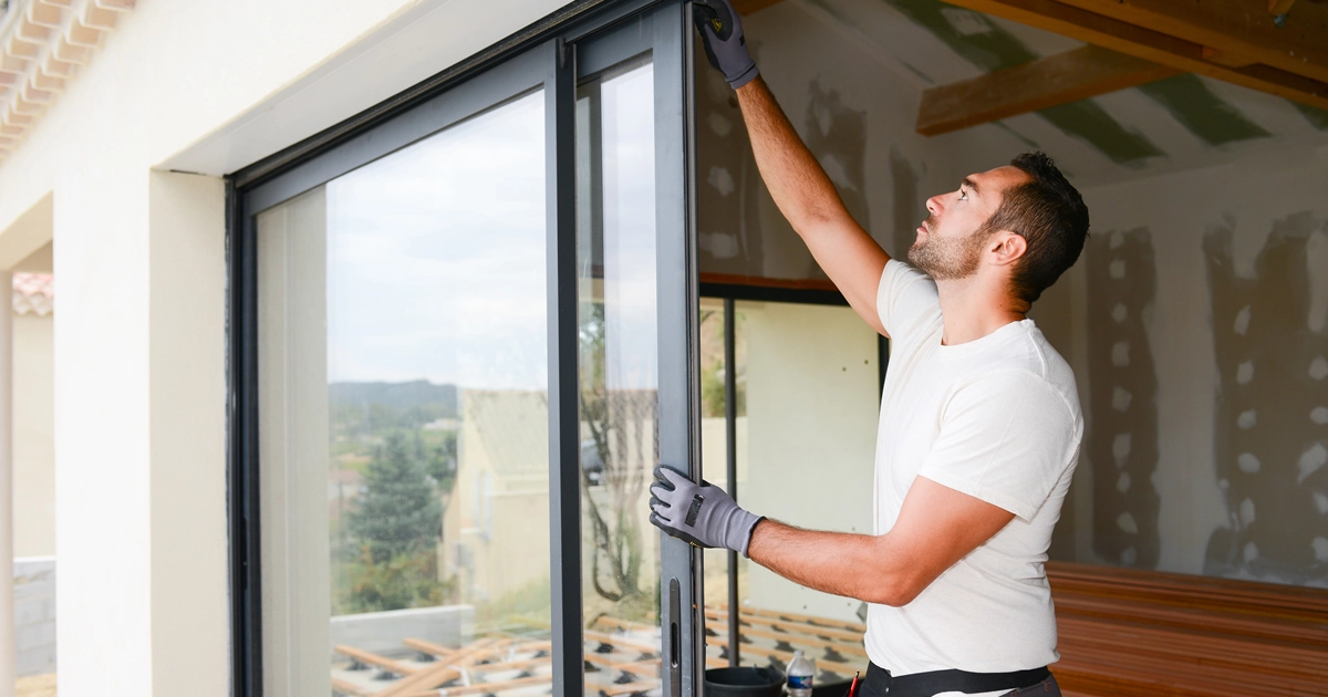 Réparation de vitrage simple sur châssis en aluminium à Bruxelles